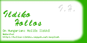 ildiko hollos business card