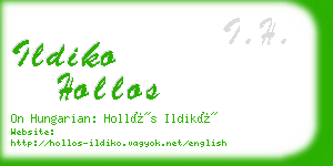 ildiko hollos business card